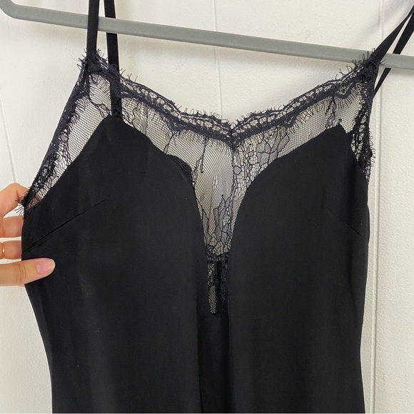 Stone Cold Fox Edwin Black Silk Slip Gown Size XS/S  Maxi Dress Elegant Silk - Picture 15 of 16